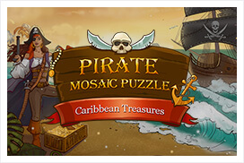 Pirate Mosaic Puzzle: Caribbean Treasures